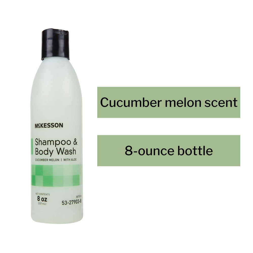 McKesson pump dispensing clear texture for gentle, easy lather