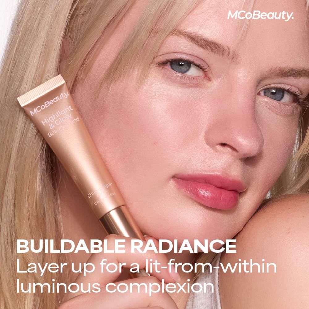 MCoBeauty before and after cheeks showing natural rosy lift and subtle radiance