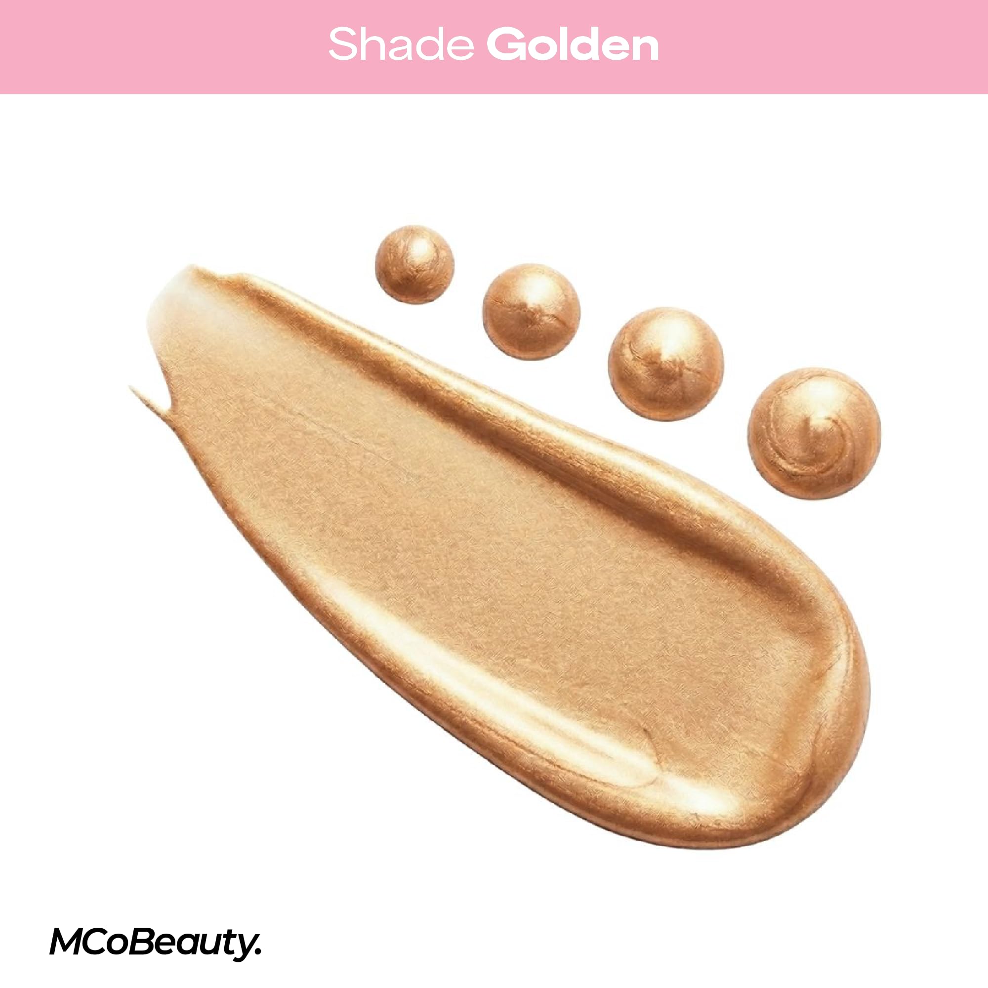 MCoBeauty drops mixed into body lotion on collarbones for luminous skin