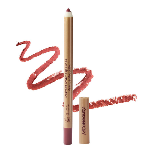 MCoBeauty pencil front view showing shade and slim design for precise control
