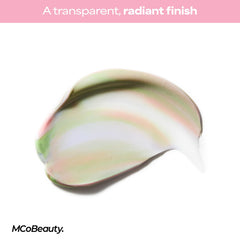 MCoBeauty fingertip application demonstrating fast, even blending