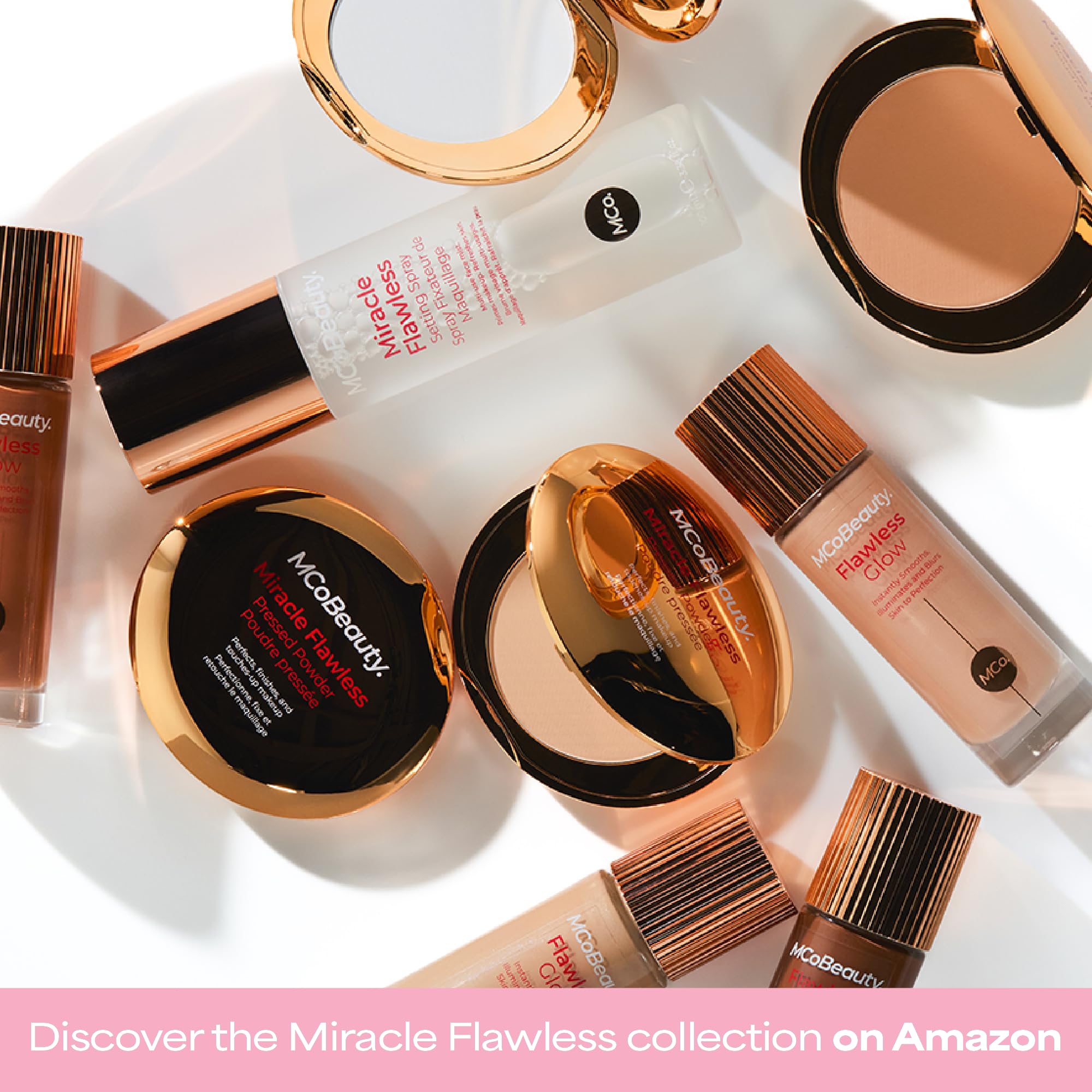MCoBeauty before and after T‑zone showing reduced shine