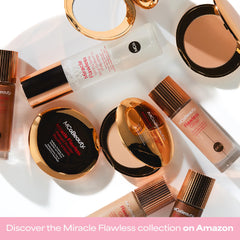 MCoBeauty before and after T‑zone showing reduced shine