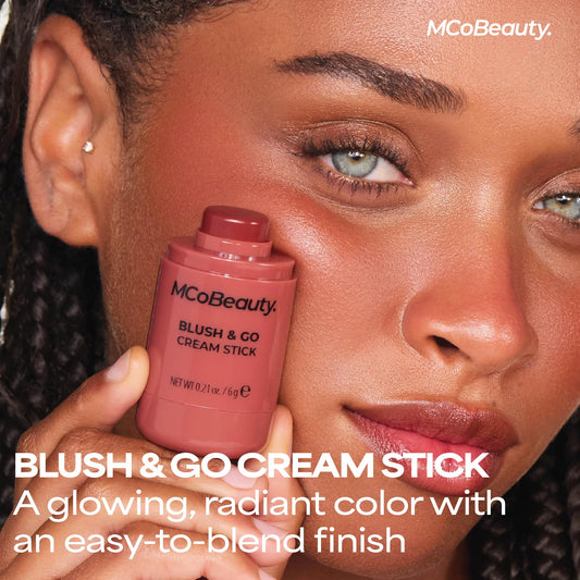 MCoBeauty close-up of twist-up bullet highlighting creamy smooth application