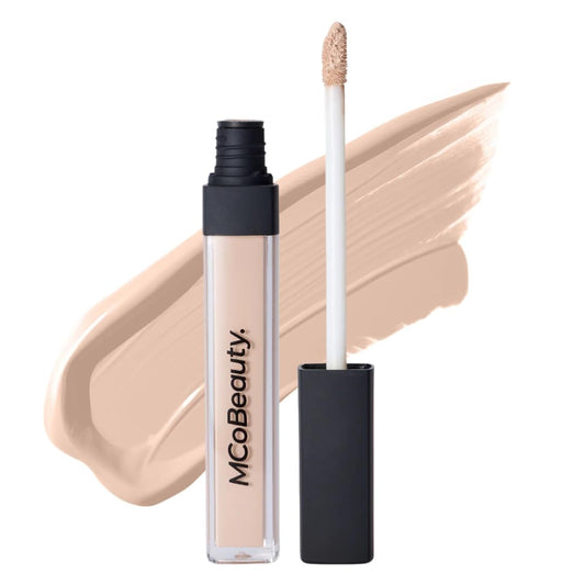 MCoBeauty front packaging showing product and shade label for easy identification and travel convenience