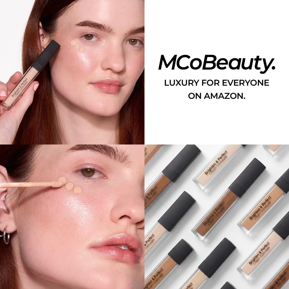 MCoBeauty styled in makeup bag to suggest everyday routine and convenience