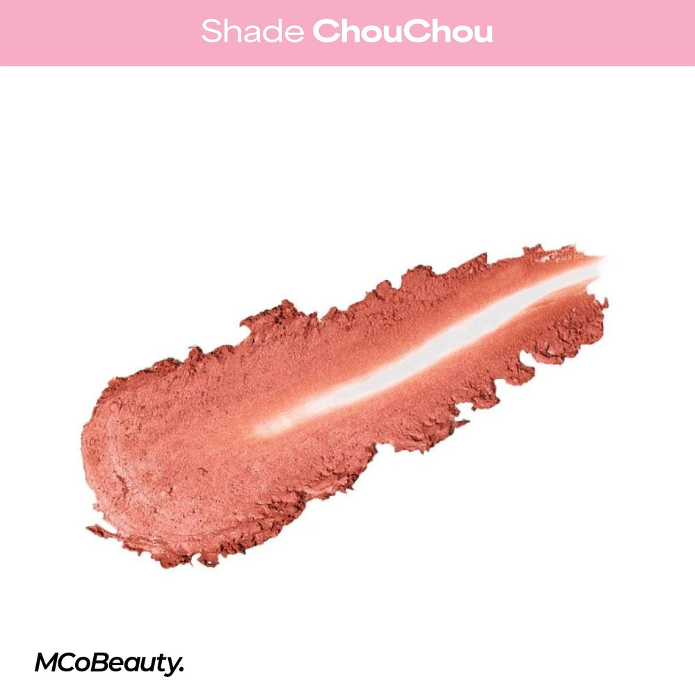 MCoBeauty Charley applied on lips giving natural-looking tinted moisture