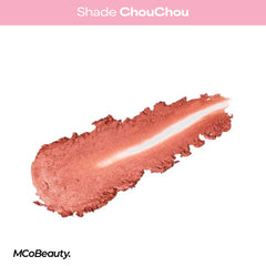 MCoBeauty Charley applied on lips giving natural-looking tinted moisture