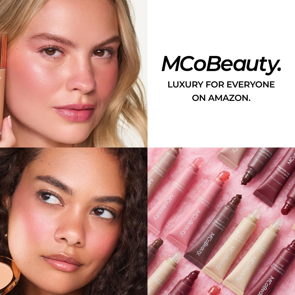 MCoBeauty Fairy Floss open tube angle showing curved applicator for precise coverage