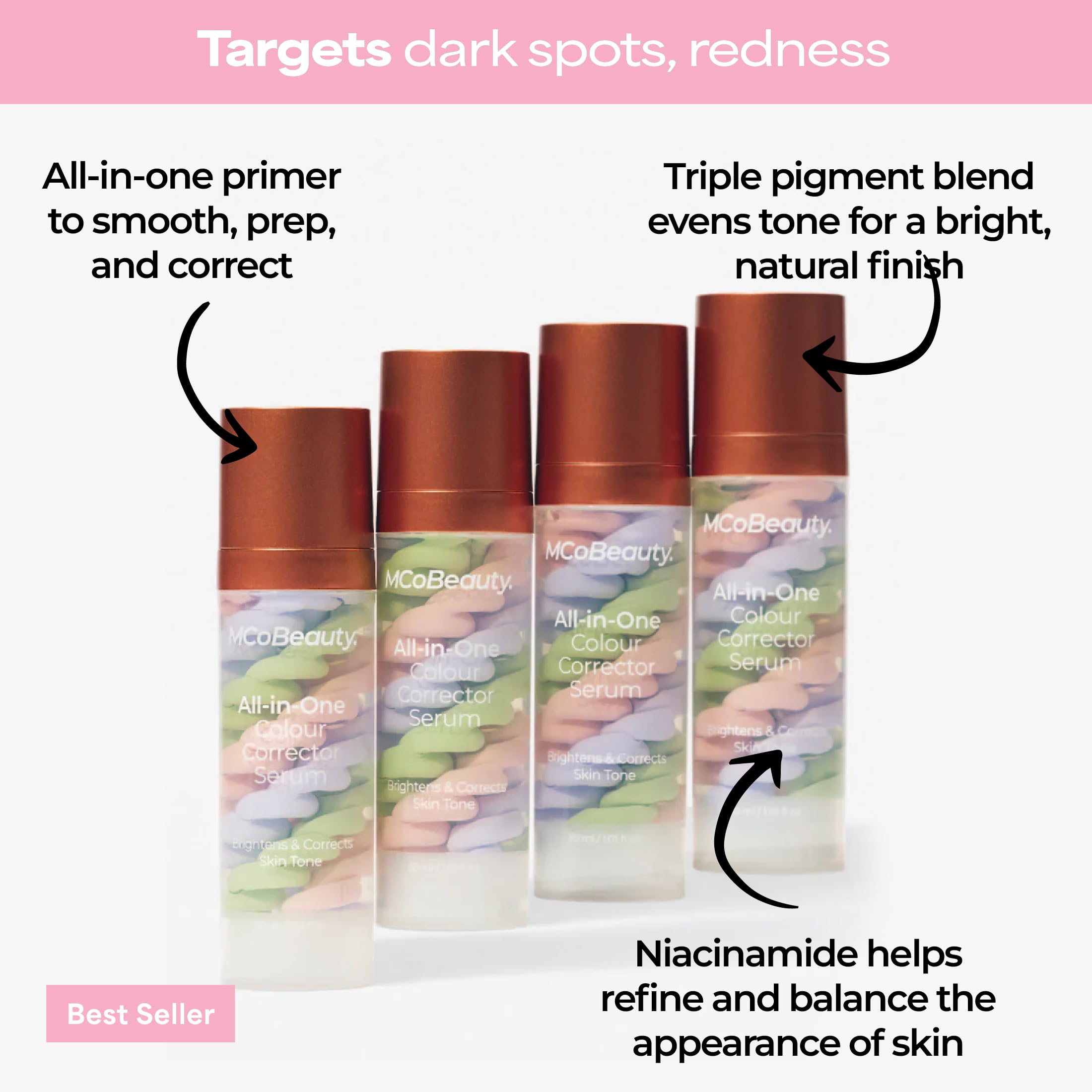 MCoBeauty gel texture swirled to show lightweight hydrating finish