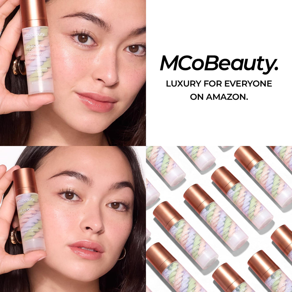 MCoBeauty ingredient label highlighting hyaluronic acid and vitamin C
