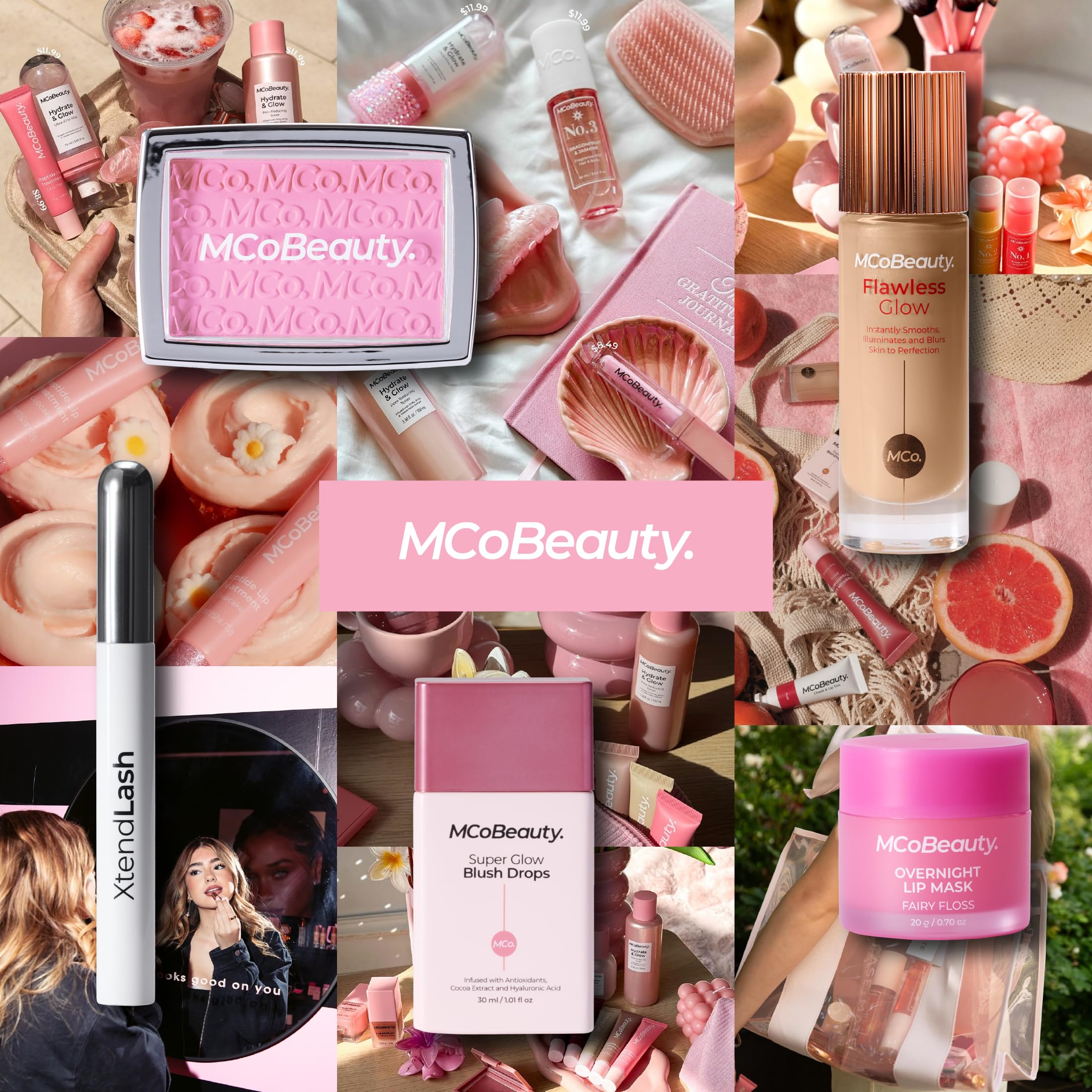 MCoBeauty on bathroom vanity for a simple, everyday skincare ritual
