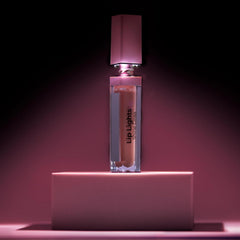 MCoBeauty gloss label and ingredients view highlighting vegan, cruelty-free formula