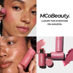 MCoBeauty Lucy tucked inside a makeup bag showing portability for on-the-go touch-ups