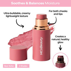 MCoBeauty creamy texture close-up showing blendable, smooth finish