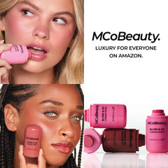 MCoBeauty placed in travel bag showing on-the-go touch-up ease