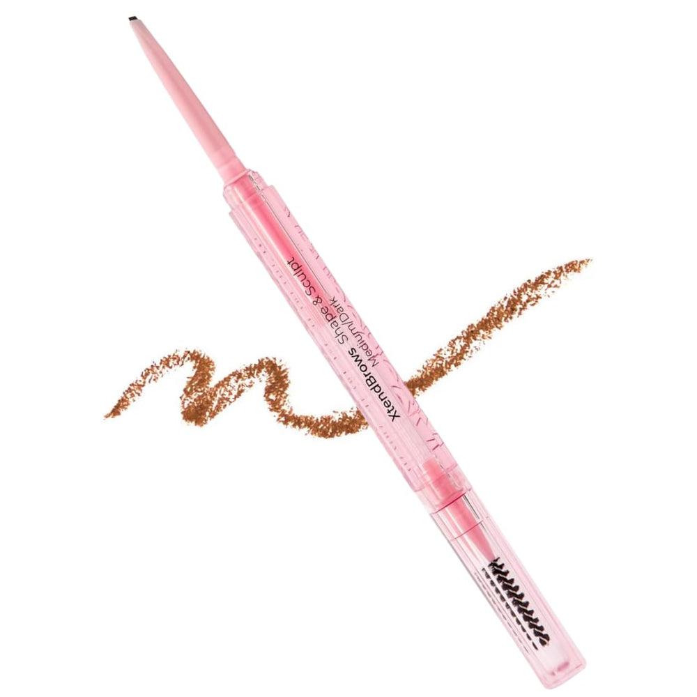 MCoBeauty pencil front packaging showing shade and dual-ended design for natural brows