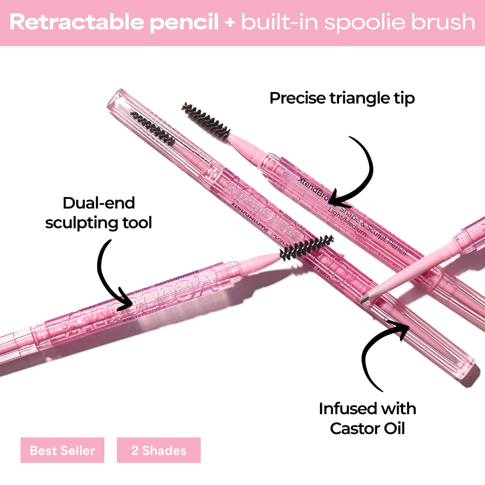 MCoBeauty spoolie and tip side view grooms and blends for natural finish