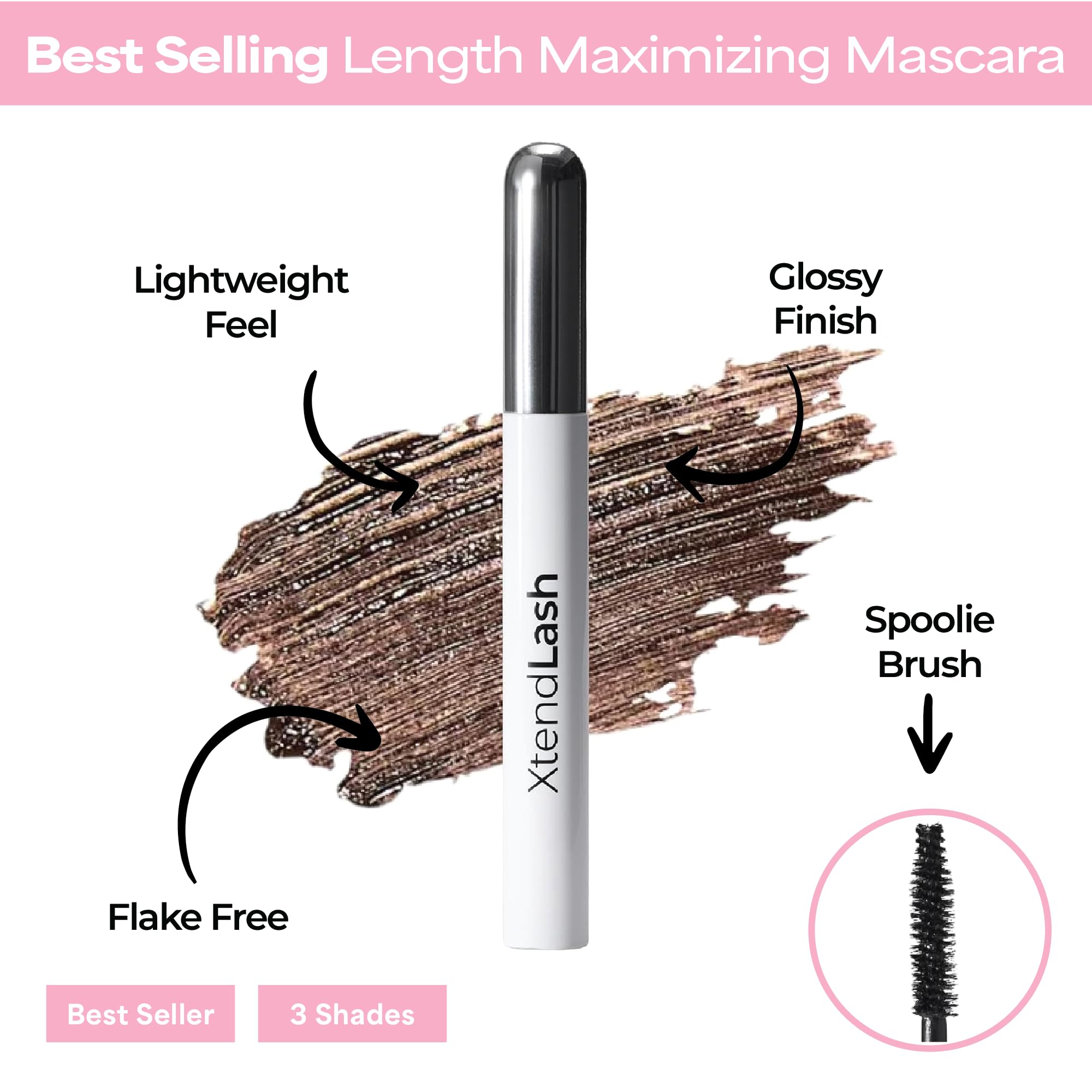 MCoBeauty close-up of a single lash coated to show glossy tubing for length retention