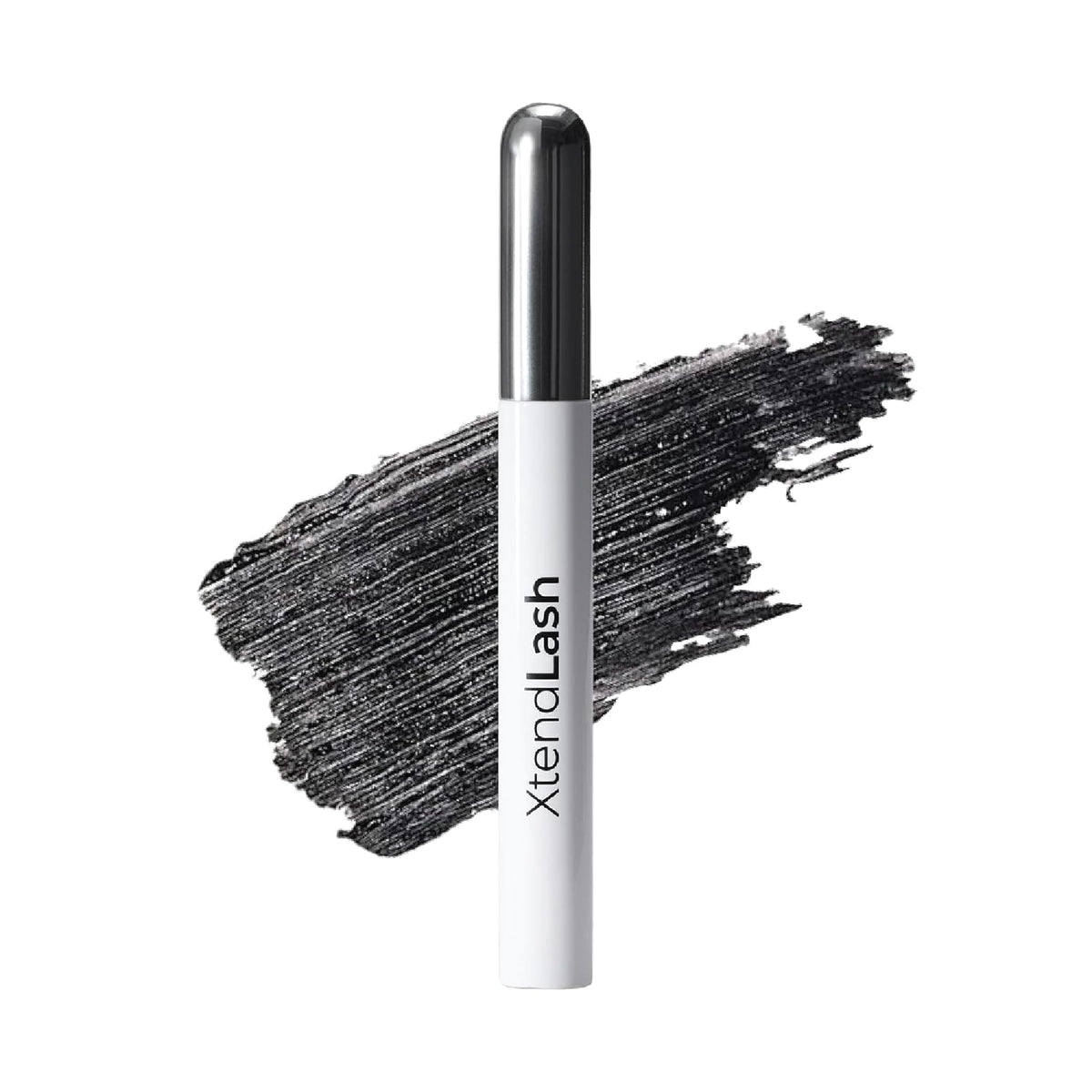 MCoBeauty XtendLash front packaging showing sleek tube and black shade for intense definition