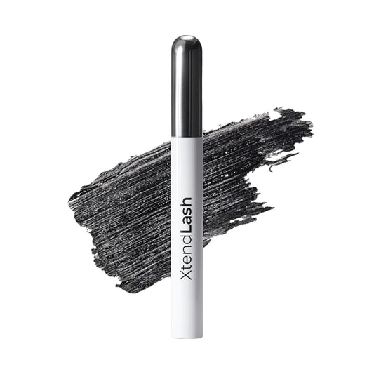 MCoBeauty XtendLash front packaging showing sleek tube and black shade for intense definition