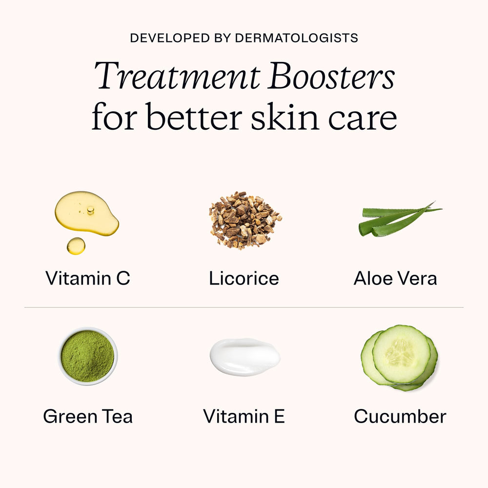 MDacne ingredients label closeup highlighting active actives and calming extracts