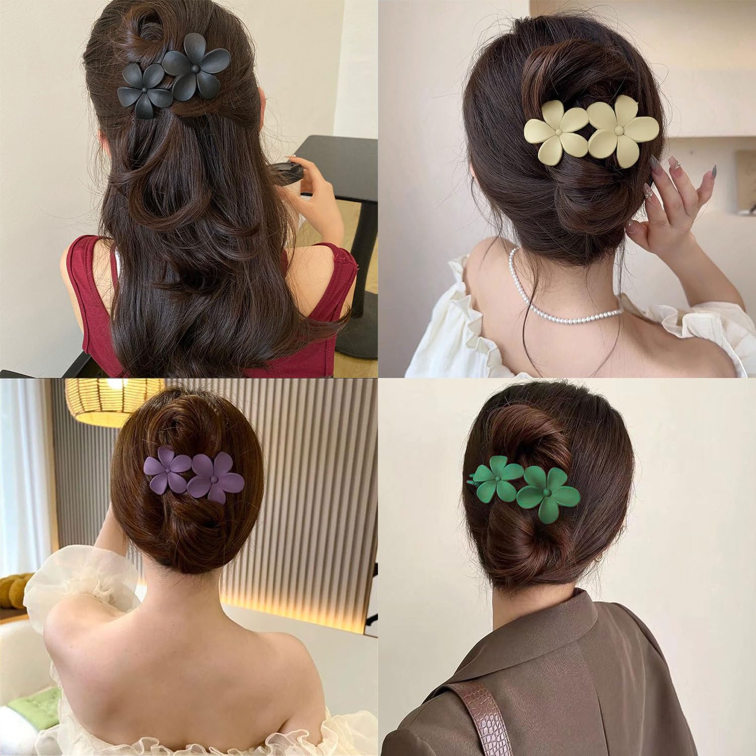 mdscve detailed floral pattern on clip, decorative accent without bulk