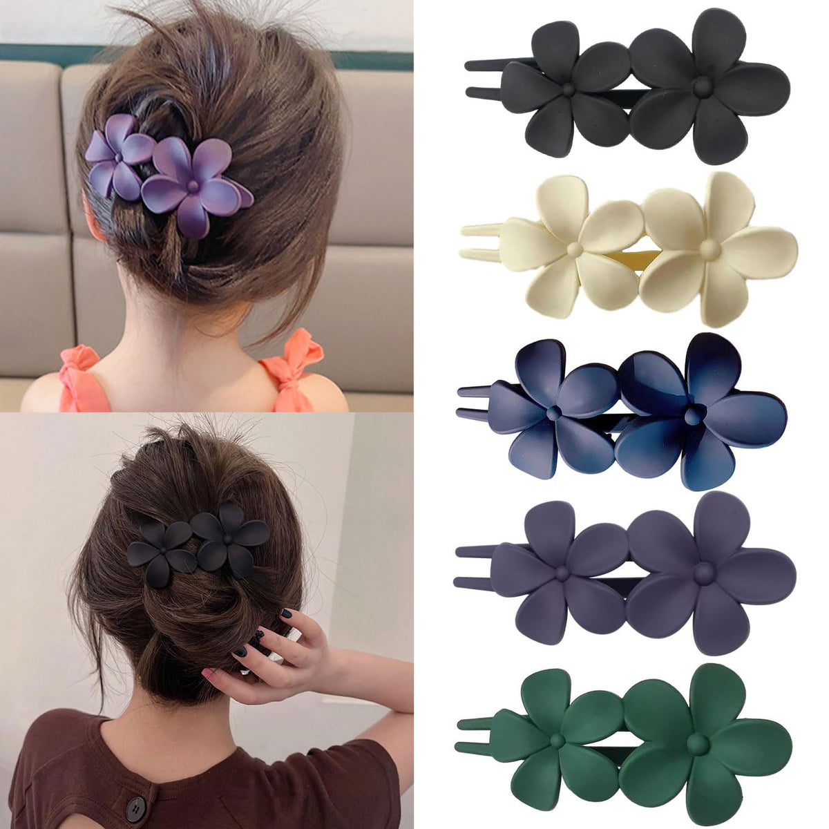 mdscve front view showing five colored clips and packaging, easy outfit matching