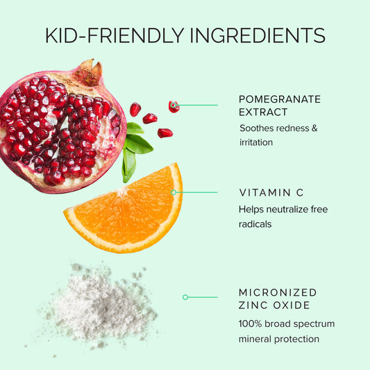 MDSolarSciences KidCrème cream texture close-up demonstrating easy blendability