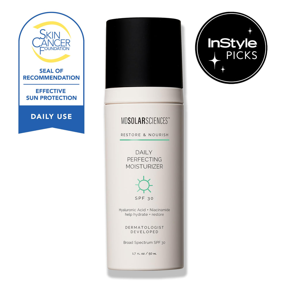 MDSolarSciences cream texture close-up showing fast-absorbing hydration