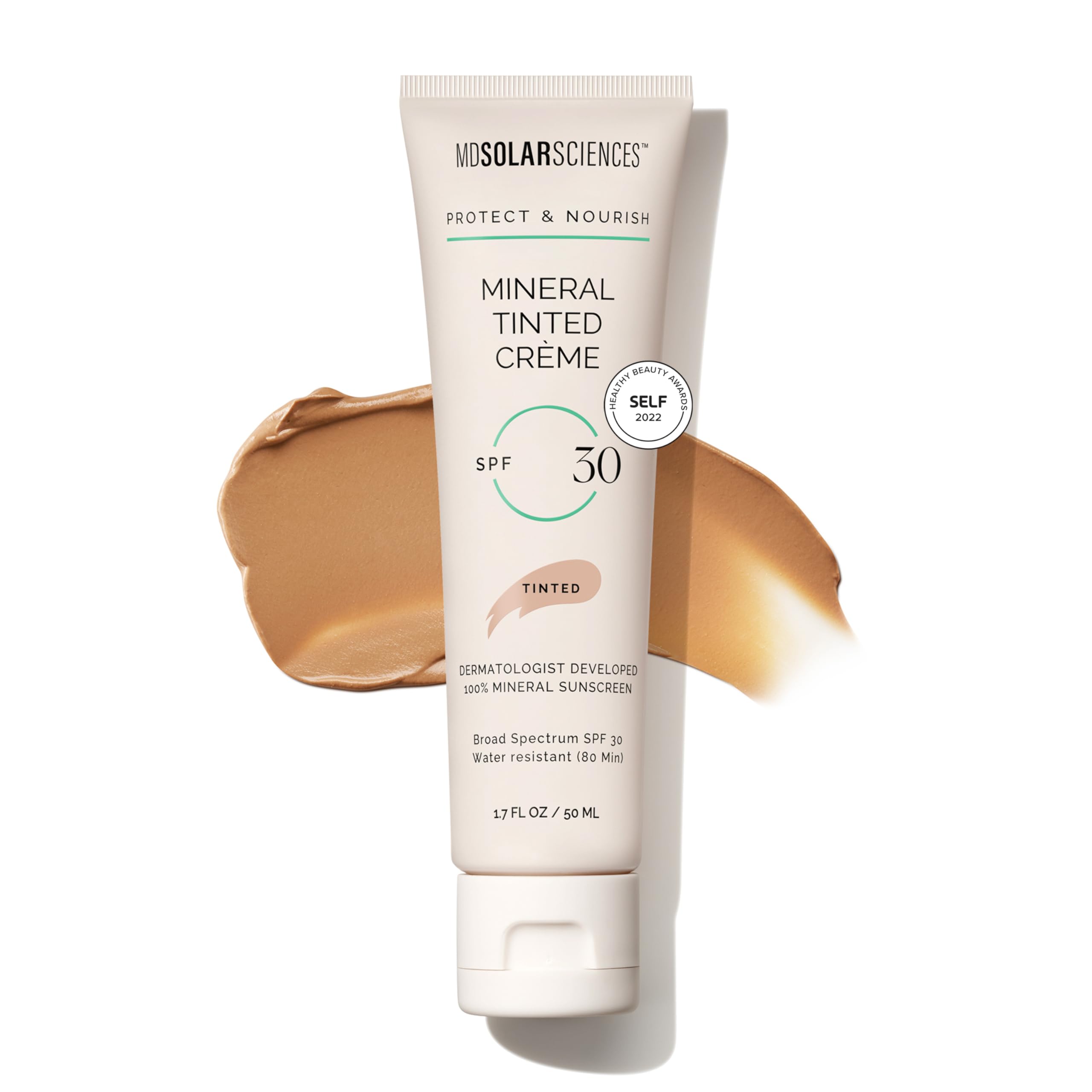 MDSolarSciences front packaging showing tube and SPF benefit