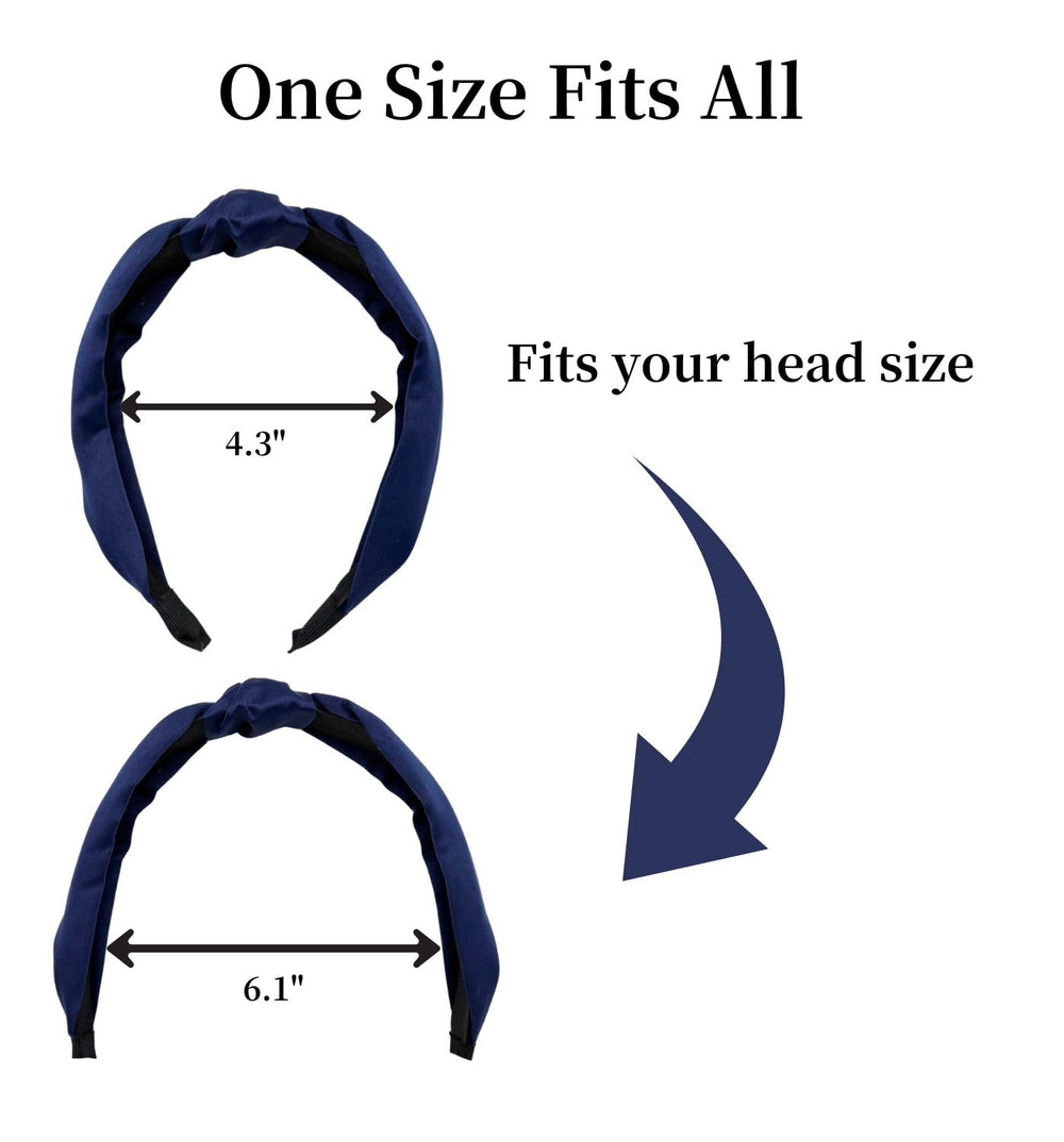 MDSTYLE headband beside hand showing size and true scale