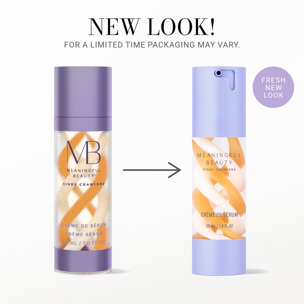Meaningful Beauty cream texture close-up highlighting silky, lightweight hydration