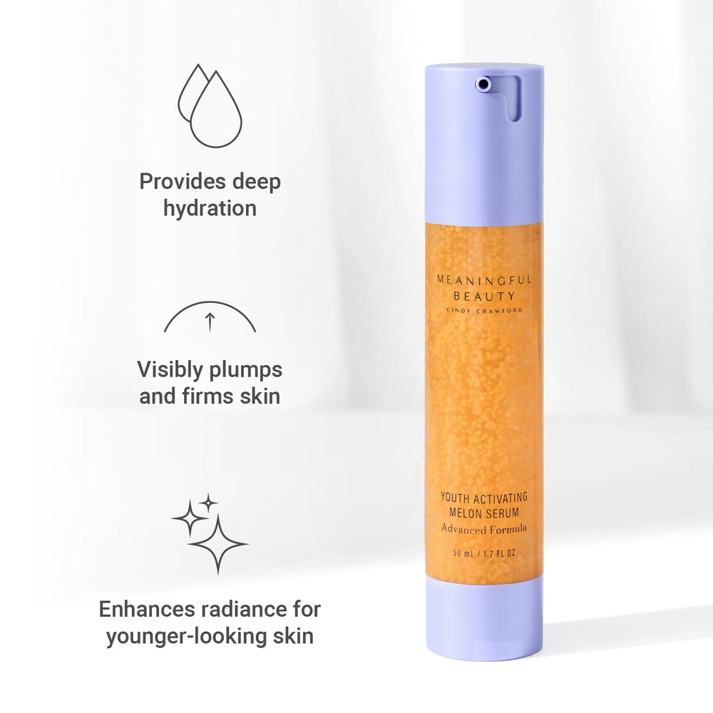 Meaningful Beauty pump close-up dispensing controlled serum for precise application