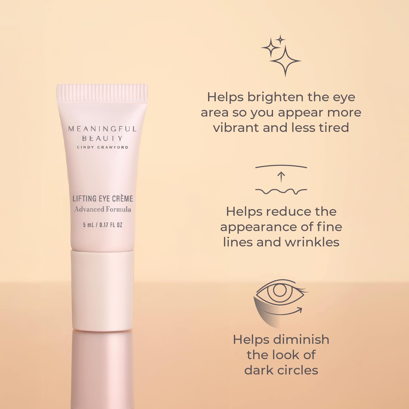 Meaningful Beauty eye crème jar detail showing smooth texture and targeted hydration