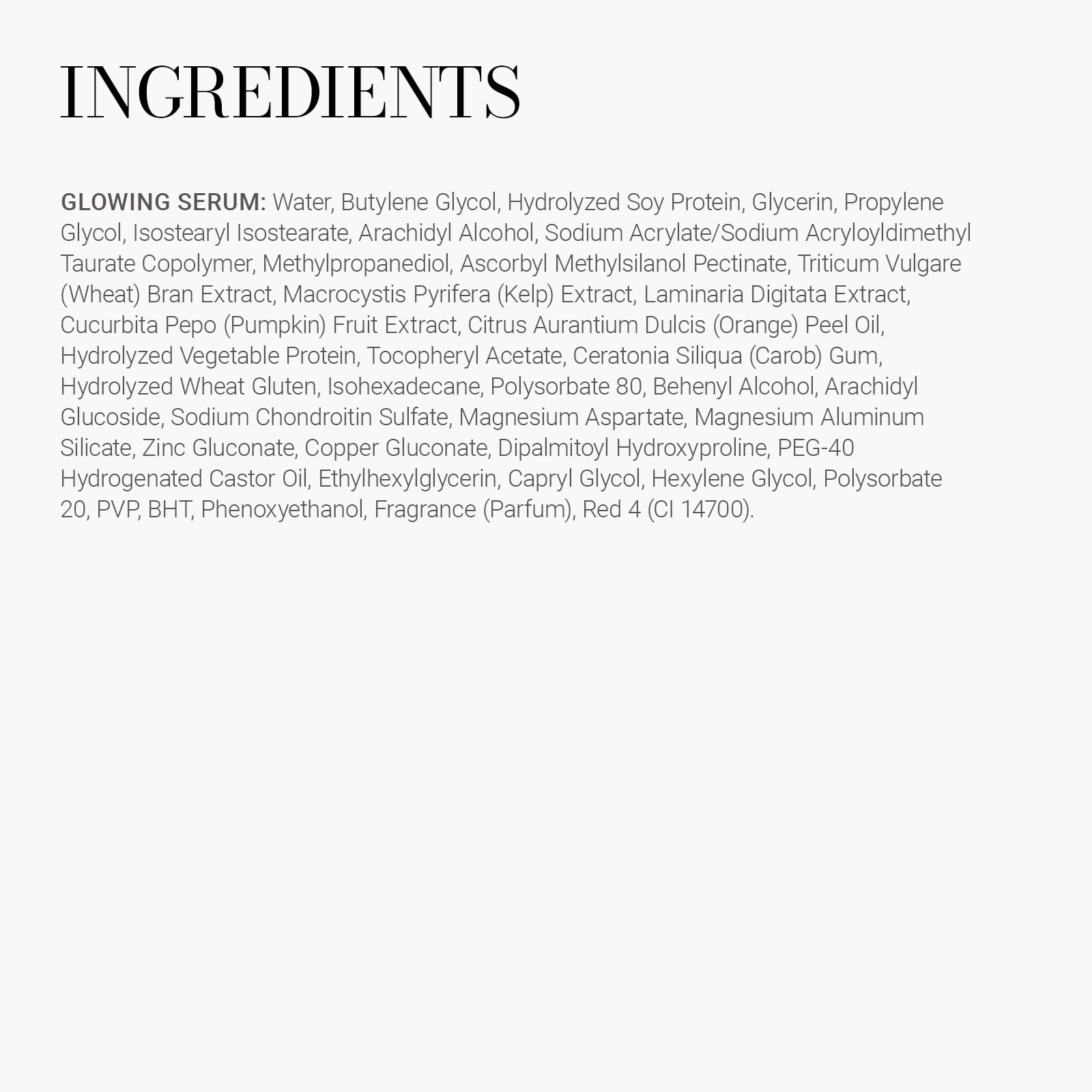 Meaningful Beauty label ingredient panel closeup showing key actives and transparency