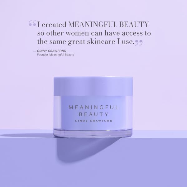 Meaningful Beauty jar on a bedside table evoking nighttime repair routine