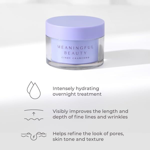 Meaningful Beauty close-up of crème texture highlighting rich, hydrating finish