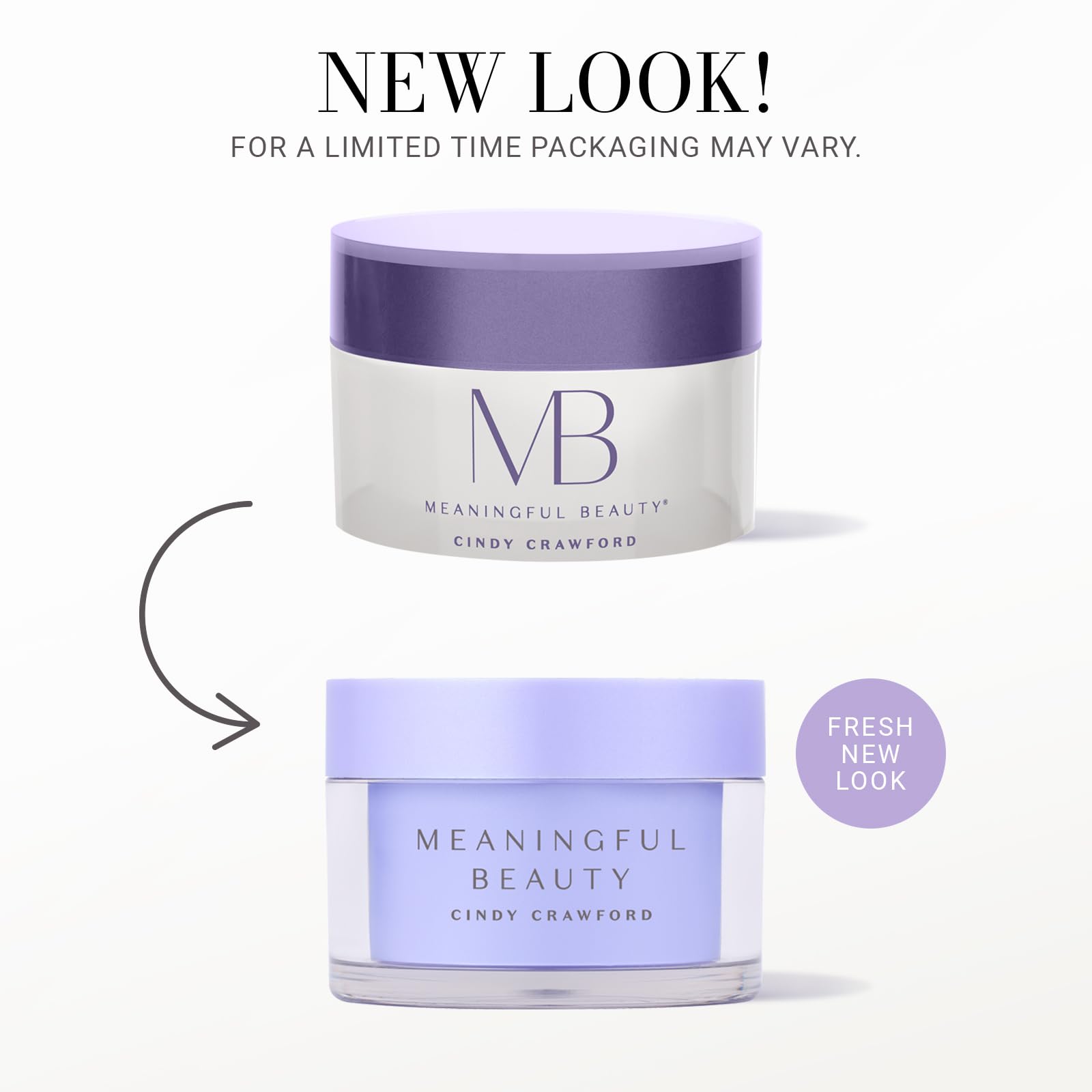 Meaningful Beauty open jar showing creamy texture and hydrating finish