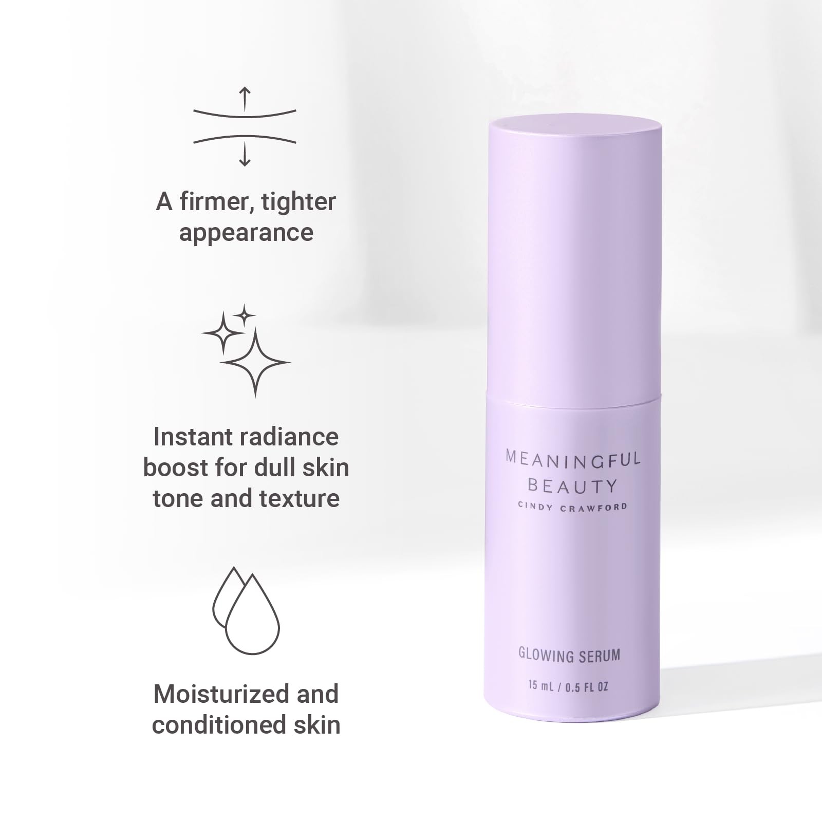 Meaningful Beauty texture drop on hand showing lightweight absorption and glow