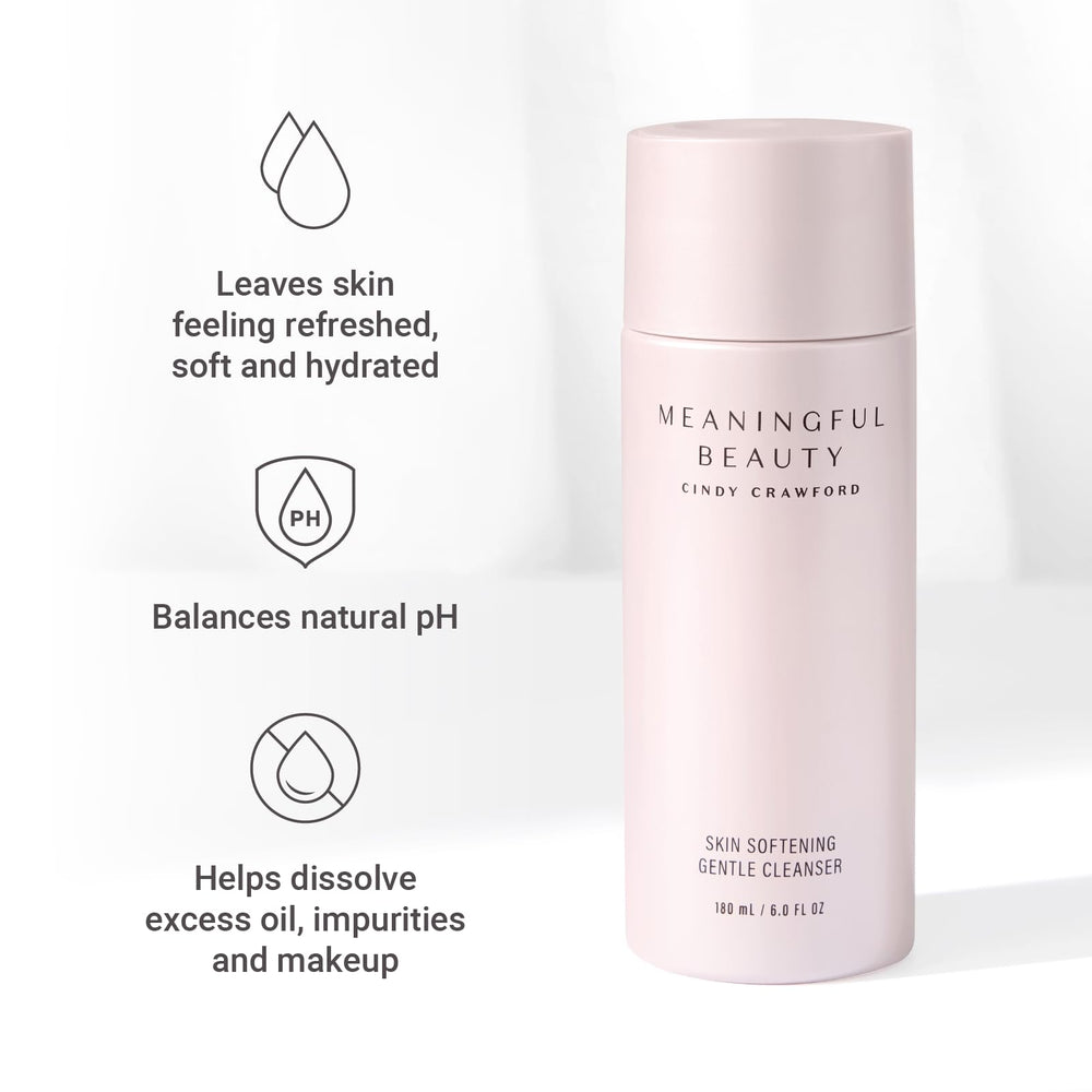 Meaningful Beauty creamy texture close-up illustrating silky glide and gentle makeup removal