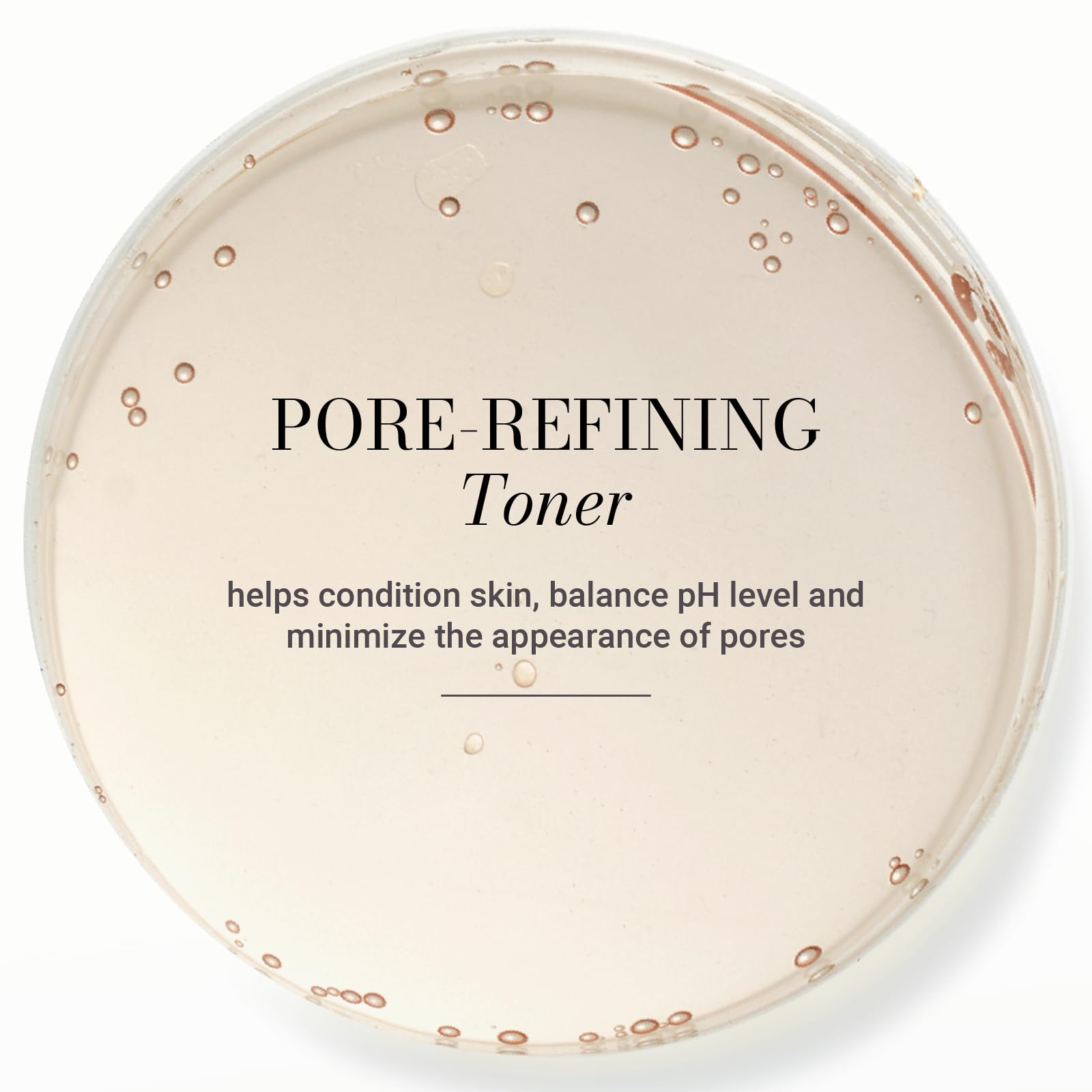 Meaningful Beauty toner held in hand to show bottle size and travel-friendly benefit