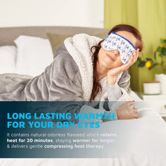 Medcosa in use on person resting benefit: soothes tired, screen-strained eyes