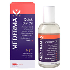 Mederma front bottle showing product label and size for quick identification and trust