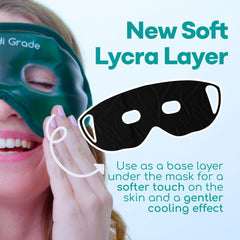 Medi Grade mask worn front view illustrating full under-eye coverage benefit