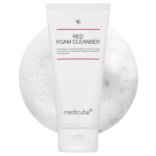 medicube front bottle view showing clean packaging and product benefit