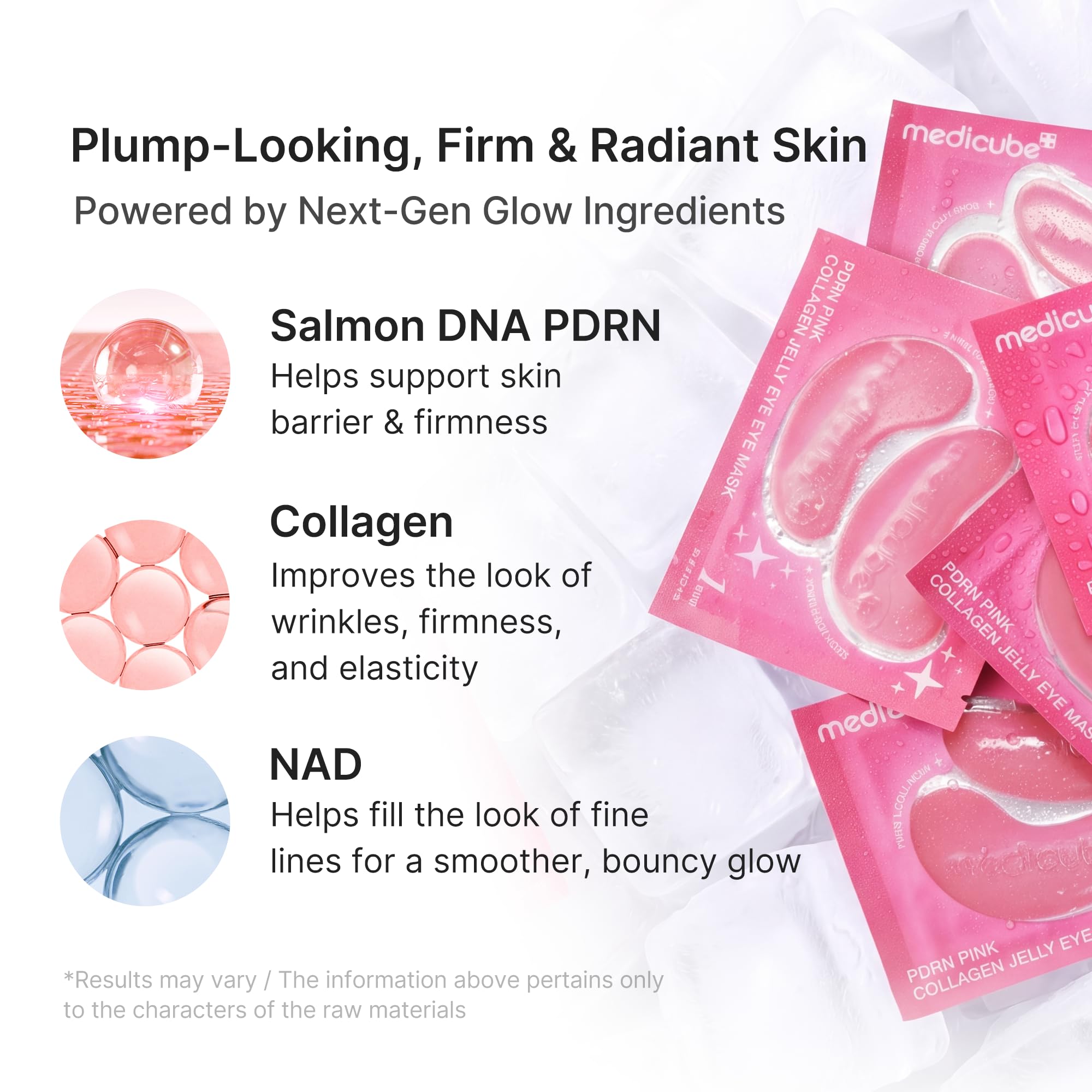 medicube serum droplet on patch highlighting hydration boost