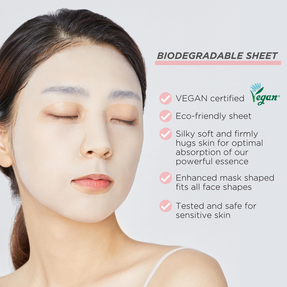 MEDIHEAL close-up of sheet texture saturated with serum for deep delivery