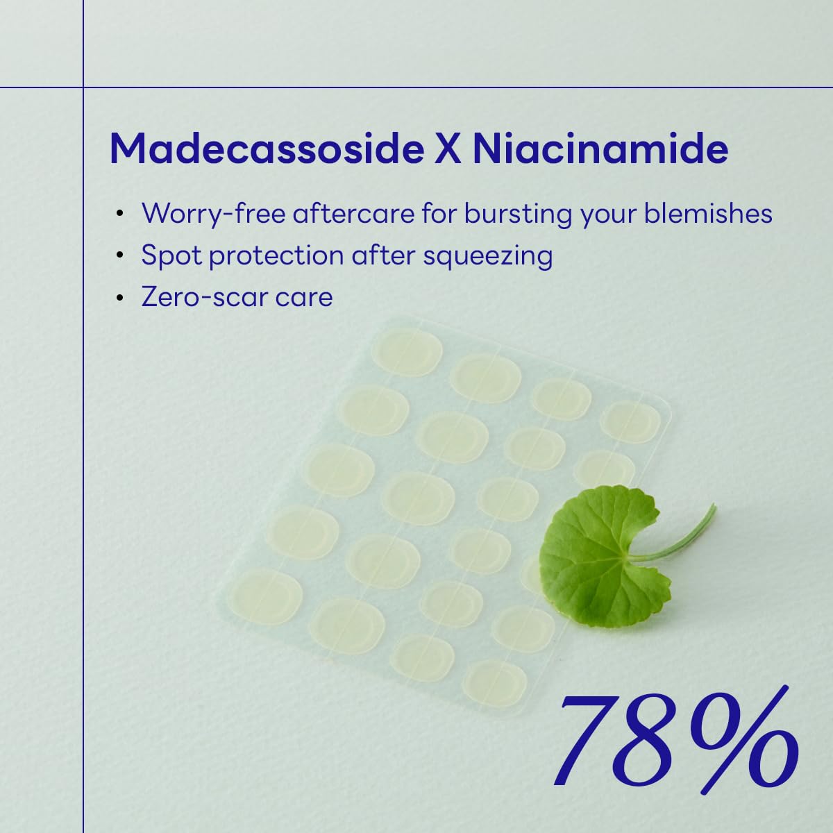 MEDIHEAL patch applied on cheek demonstrating protection and reduced friction during wear