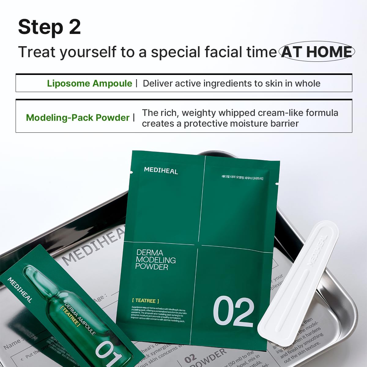 MEDIHEAL applying jelly mask to face demonstrating even coverage and soothing effect